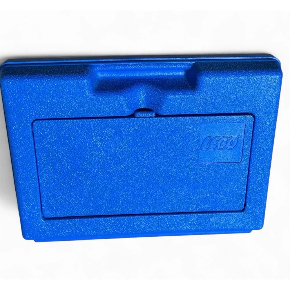 Vintage 1983 LEGO Blue Storage Case Box Interlego Systems USA Plastic